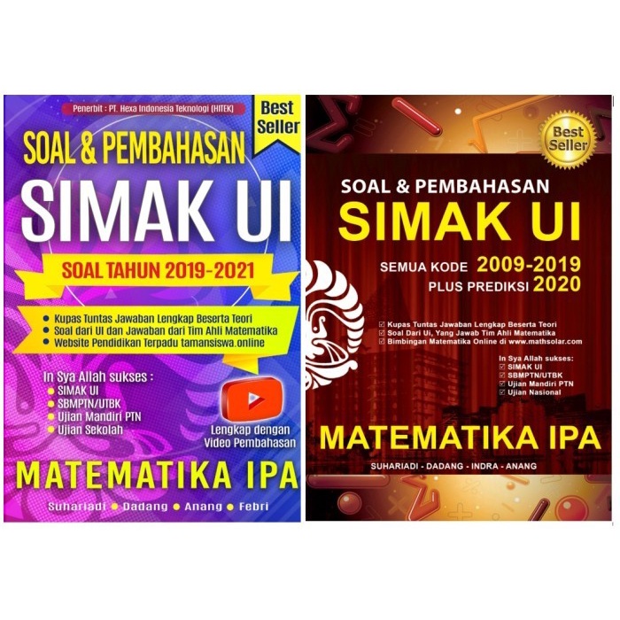 MUST HAVE BUKU SIMAK UI MATEMATIKA DASAR&IPA 2009-2019 +2020 BERKUALITAS TERMURAH