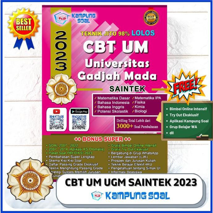 PROMO BUKU PELAJAR / CBT / UTUL UM UGM SAINTEK 2023 BY KAMPUNG SOAL NON COD TERBARU