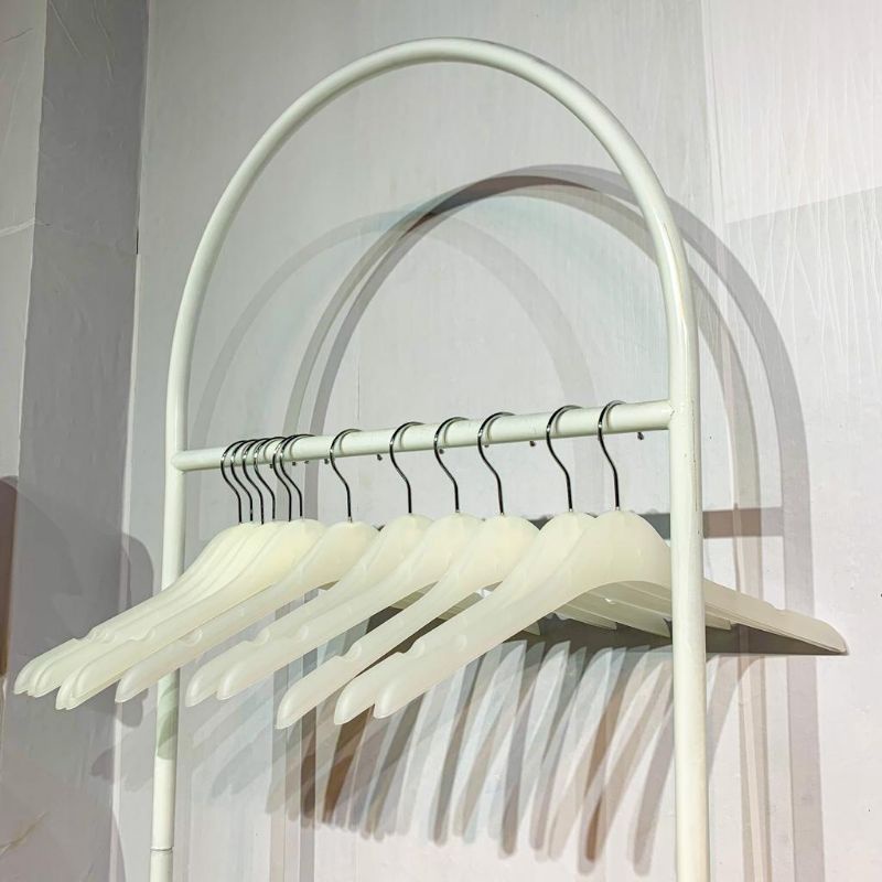 Gantungan baju Jas/ Hanger 151 putih/ gantungan plastik tebal/ gantungan kuat/ gantungan baju