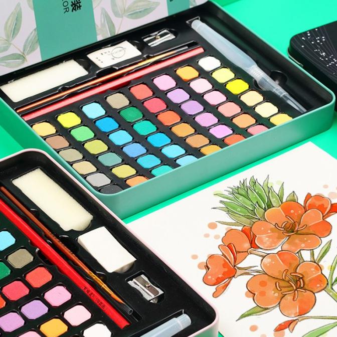 

Alat 48 Cat Air Set Water Color Set Watercolor Paint Set Baru|Kode 1049