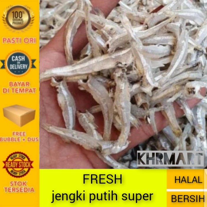 

ikan asin teri jengki putih murah-1kg KHR - ikan asin