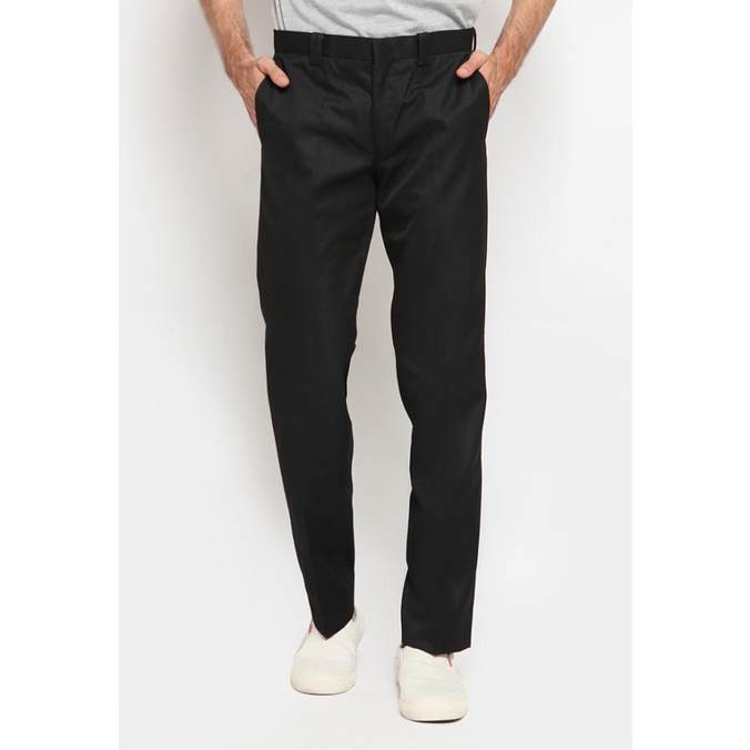 Jobb Crompton-B Celana Panjang Pria Slim Fit Hitam