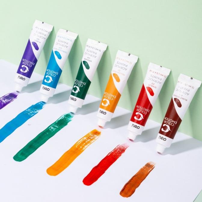 

Alat Deli EC12-24 Acrylic Paint / Cat Akrilik 24 Warna Kemasan Kotak 12ml Baru|Kode 1142