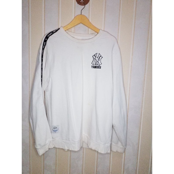 ⭐ Crewneck Second ⭐ MLB. ⭐ NY ⭐ Putih ⭐