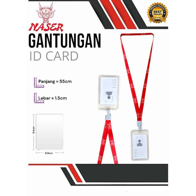 

Naser Gantungan Name Tag Id Card/Panitia/ Gantungan Kartu Transparan