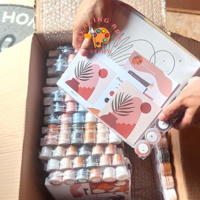 

Terbaru!! Diy Painting by number kit lukisan kucing canvas 20x20 alat lukis anak Baru|Kode 1385