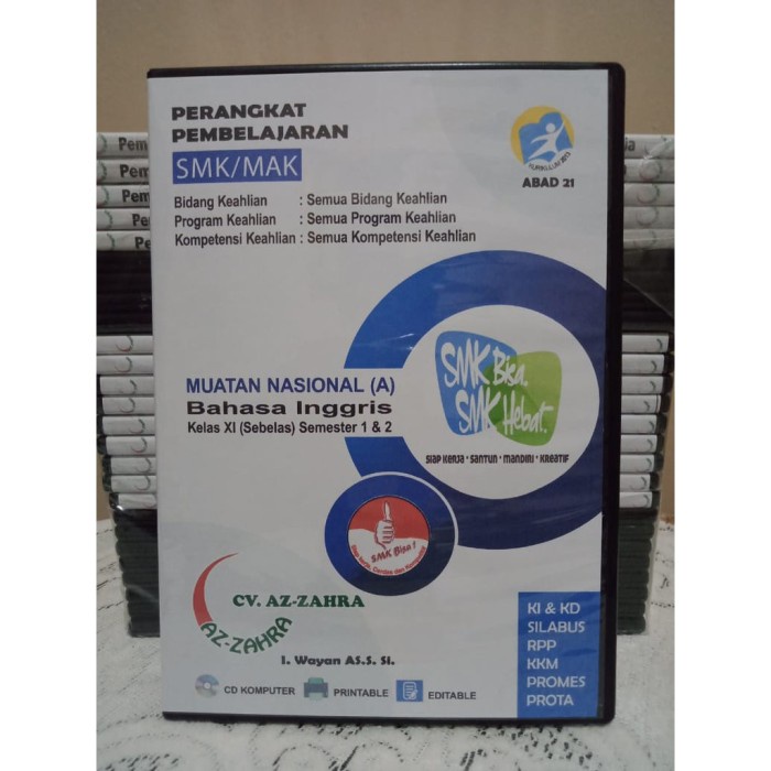 PROMO CD RPP K-13 REVISI ABAD 21 SMK-MAK MUATAN NASIONAL BAHASA INGGRIS TERBARU