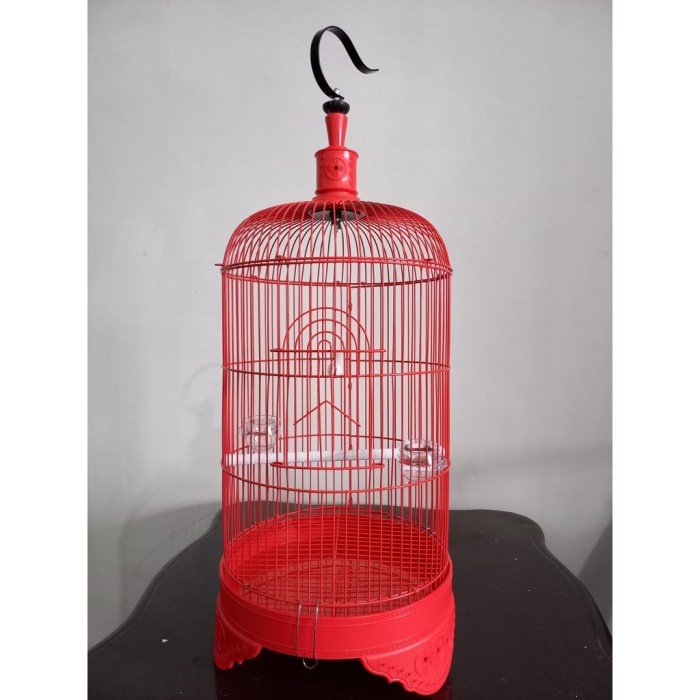 Sangkar Kandang Bulat Besi Pleci / Burcil Cc