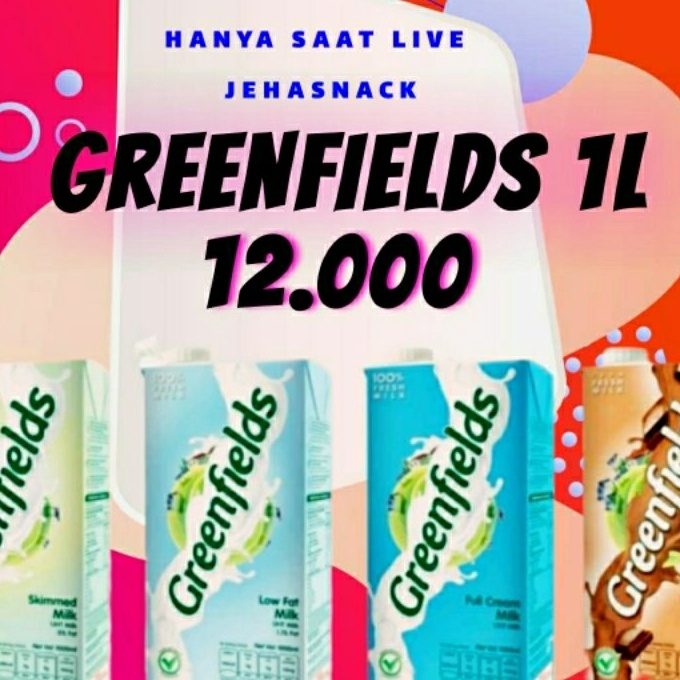 

BRANDS FESTIVAL [ SUSU UHT ] Greenfields 1 Liter / 1000mL grosir