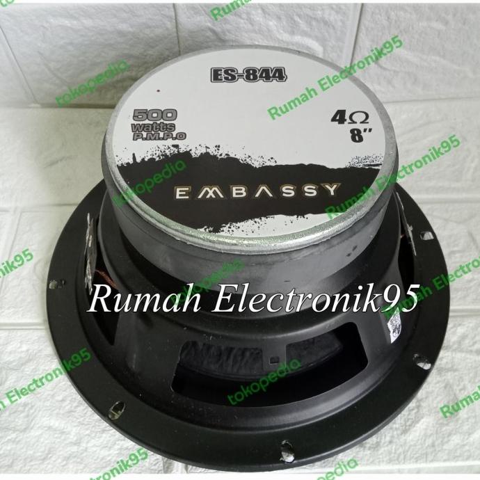 SPEAKER SUBWOOFER 8 INCH EMBASSY ES-844 500WAT TERMURAH