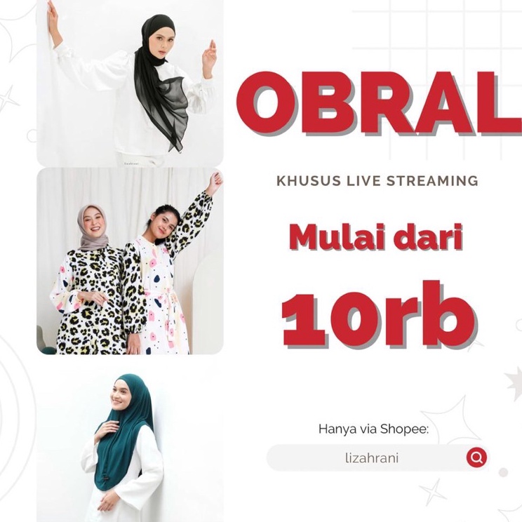 @MN28% Lizahrani - Link CO Live  1KG / Dress Polos / One set / Hijab bergo / Hijab satin / Home set 