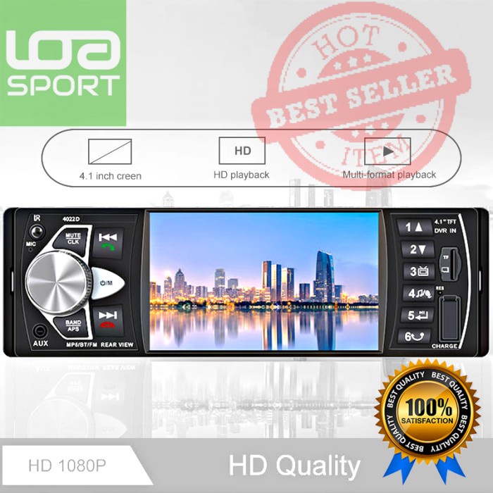 ✅Termurah Tape Mobil Video Layar Monitor 4.1 Inch 1080P Parkir Bluetooth Mp5 Diskon