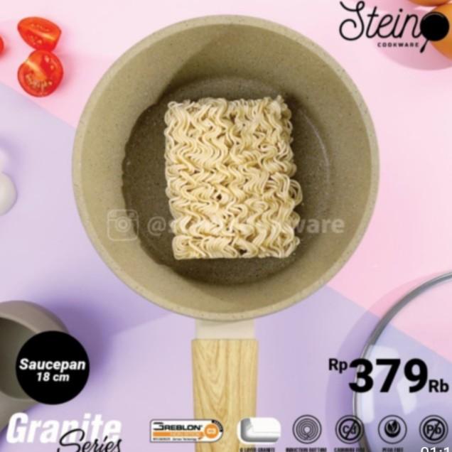 Panci Wajan Set Steincookware Onyx Anti Lengket Coating Granit