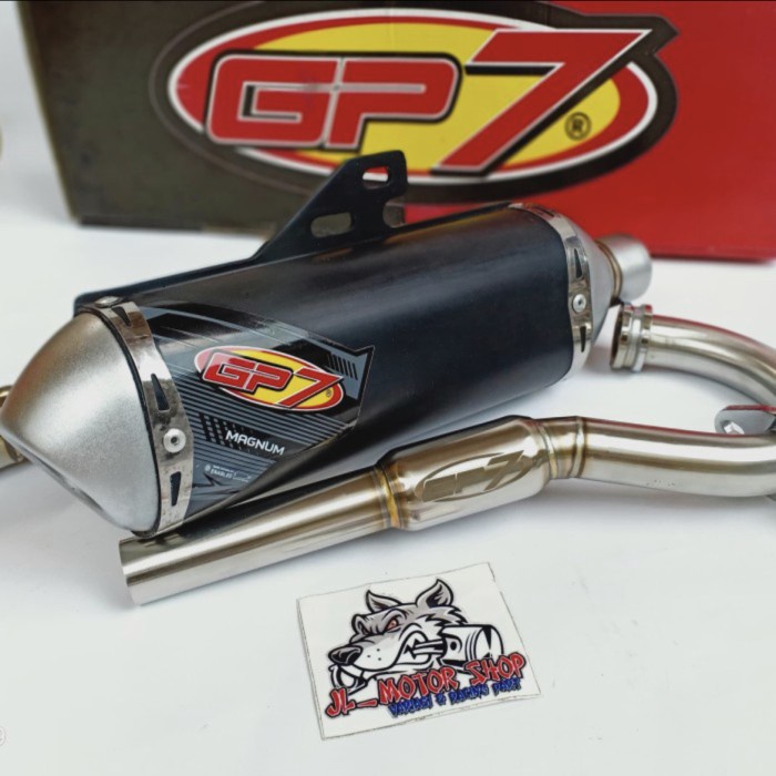 [Baru] Knalpot Gp 7 Series Powercore 1 Kawasaki Klx 150 Knalpot Racing Klx150 Limited