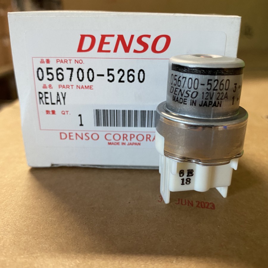 Relay Kaki 4, 12 Volt 22A Denso AC Mobil 056700-5260