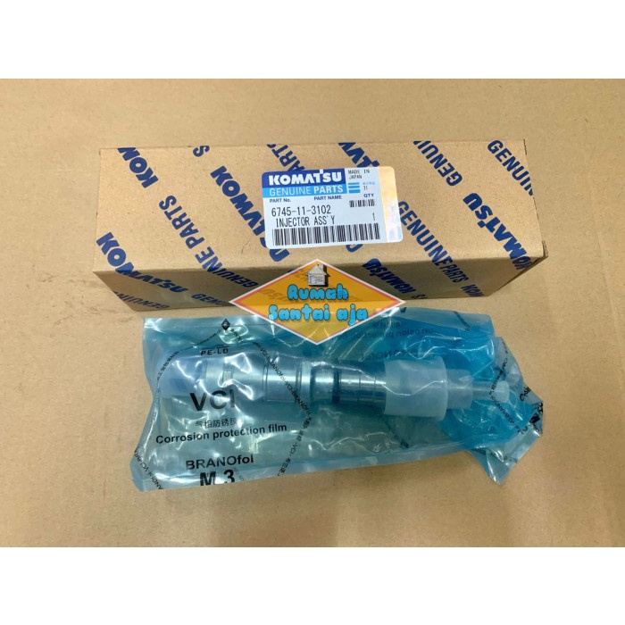✨Original Injector Assy Komatsu 6745-11-3102 Pc300-8 / 6745113102 / 6745 11 3102 Terbatas