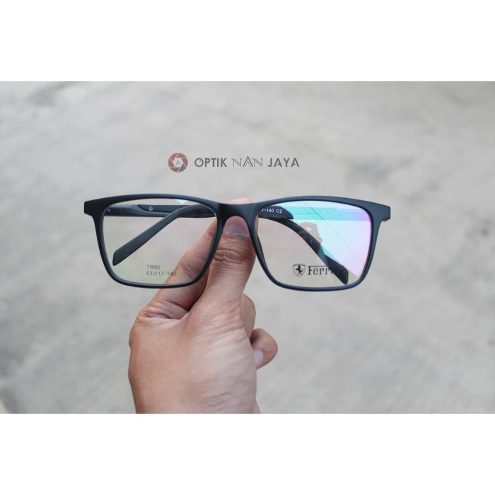 ( Gratis Lensa ) Frame Kacamata Nus Baca Pria Ferrari Sport Tr90