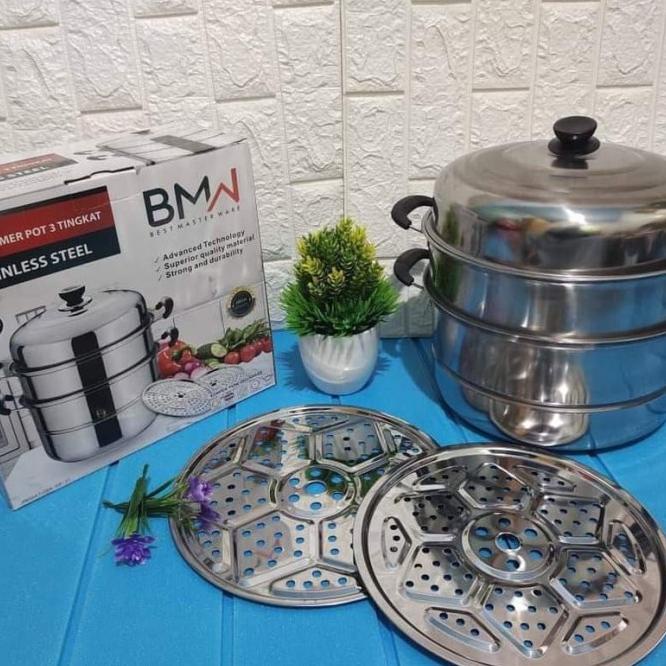 Panci Beranak-Panci Kingko-Panci Bmw Cookware Set 12 Pcs-Panci Steamer