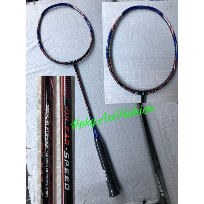 [New Ori] Raket Badminton Apacs Zig Zag - Speed/Max Tension 35Lbs 100 Original Terbaru