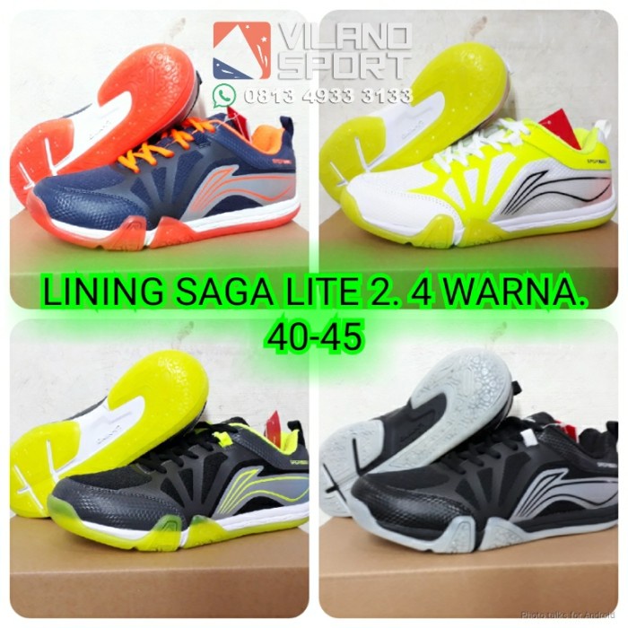 [New Ori] Sepatu Badminton Lining Saga Lite 2 Terbatas
