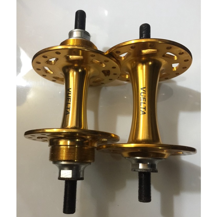 [New Ori] Hub Sepeda Fixie 32H Vuelta Alloy Bearing Gold Berkualitas