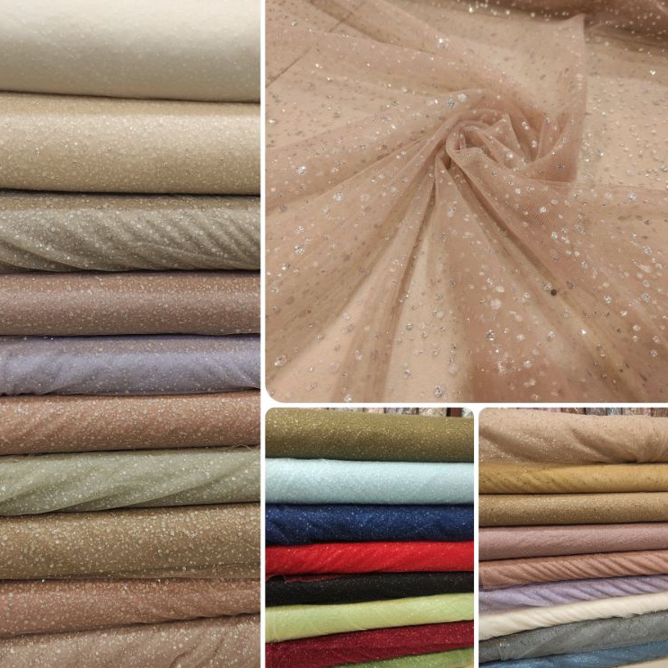 {CWE}} Kain Tile Tulle Crush Snow Glitter Zuhair Sparkle Sugar Candy LKA9]