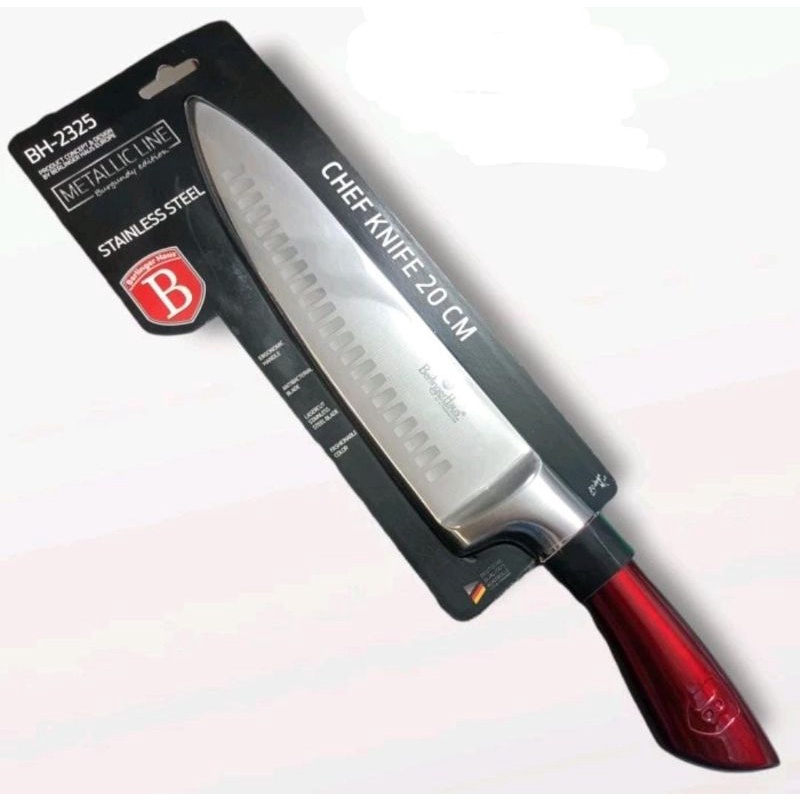 pisau 20cm berlinger haus chef knife stainless steel