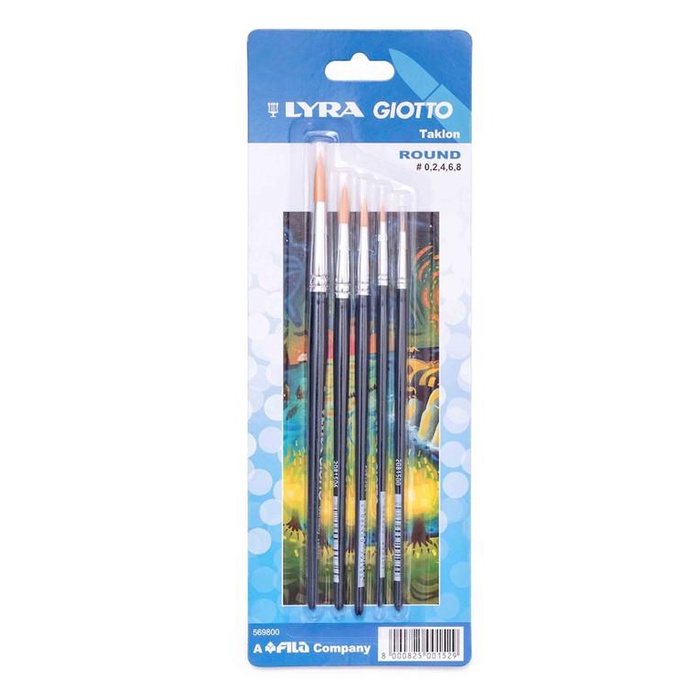 

Lyra Brush Art Round Set 5 Pcs Kuas Original
