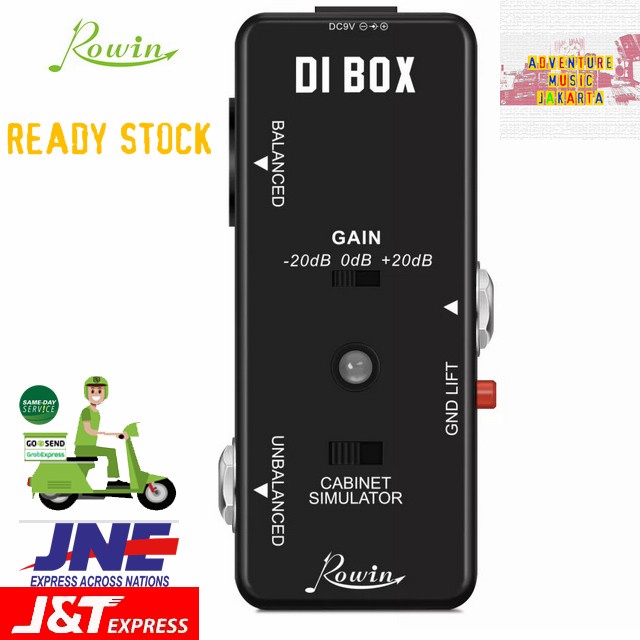 [Ori] Rowin Di Box Cabinet Simulator Pedal Efek Gitar Bass Cabsim Berkualitas