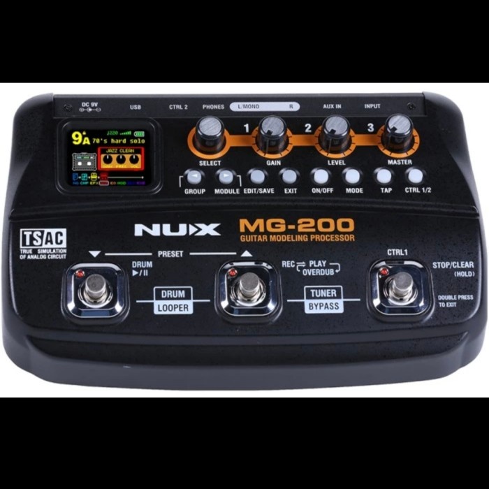 ✨New Nux Mg 200 Nux Modeling Guitar Processor Original Terbaru