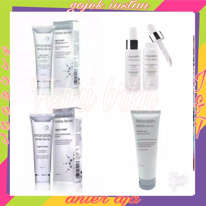 [Original] Wardah White Secret Kecil Isi 4Pcs // Set Kecil 4Pcs Wardah White Diskon