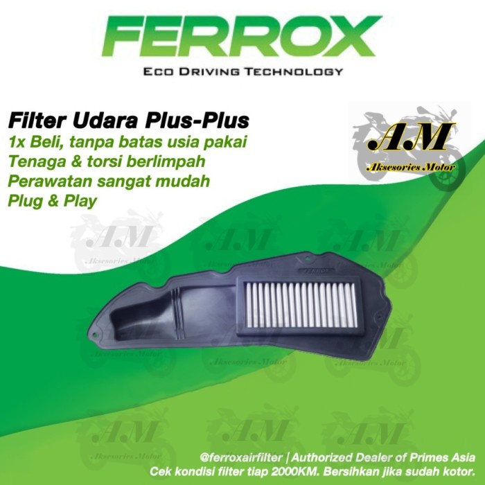 ✨Termurah Ferrox Filter Udara Honda Vario 160 Pcx 160 2021-Up Original Bisa Sameday
