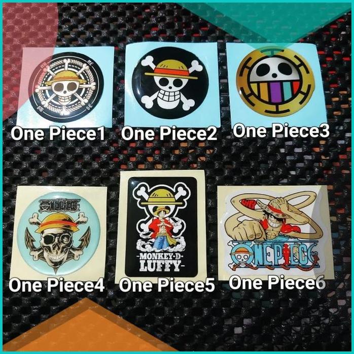 

Sticker Timbul Resin One Piece Luffy Anime Stiker Logo Lentur 3D 20JVLZ3 last stok