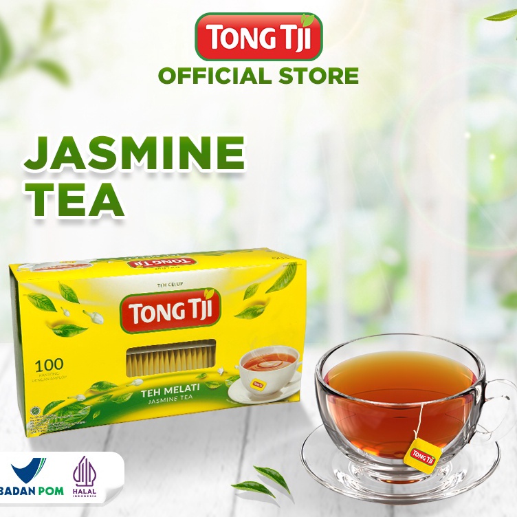 

CUCI_GUDANG Tong Tji Jasmine Tea Teh Celup Dgn Amplop 1 pack (2 gr x 100 teabags)