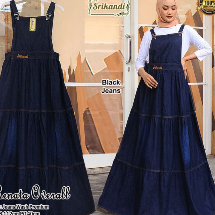 (44K♦/➦ overal wash jumbo wanita dress jumbo BAJU KODOK JUMBO V-29