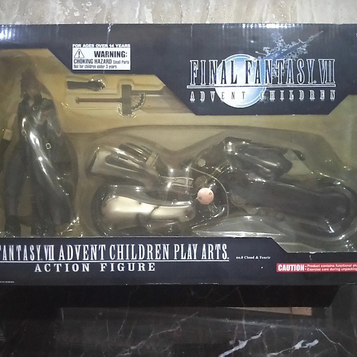 ✨New Ori Final Fantasy Vii Advent Children Play Arts Cloud  Fenrir Berkualitas