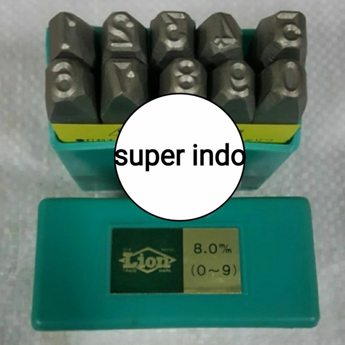 

✨Sale Number Punch / Angka Ketok 8Mm Lion Japan Terbaru