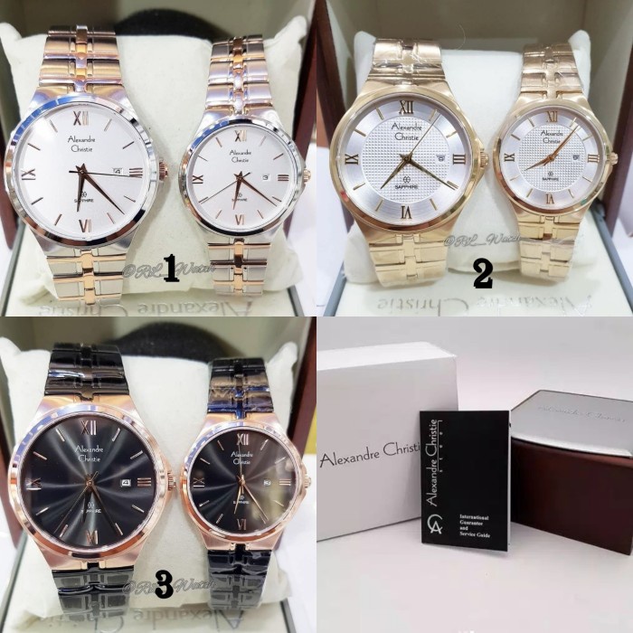 ✅Termurah Jam Tangan Couple Alexandre Christie 8541 Ac 8541 Ac 8541 [Original] Terbaru