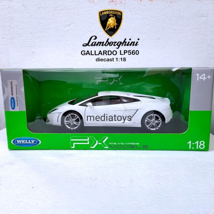 ✅New Diecast Welly 1:18 Lamborghini Gallardo Terbatas