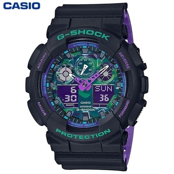 ✅Sale Jam Tangan Pria Casio G-Shock Ga-100Bl-1A Original - Gshock Ga100Bl Terbatas