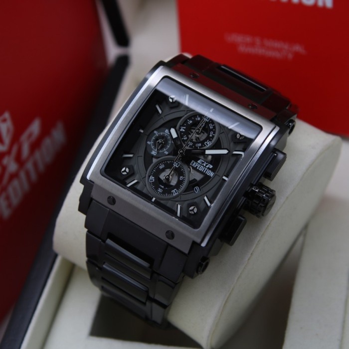 ✅Sale Jam Tangan Expedition 6731 Pria Full Black Original Berkualitas