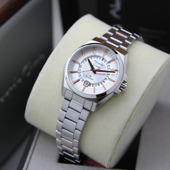 ✅Baru Alexander Christie 8688 Ac 8688 Ac 8688 Silver Wanita Original Terbaru