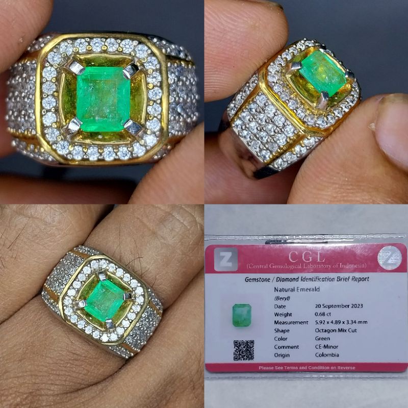 NATURAL EMERALD BERYL. ZAMRUD COLOMBIA