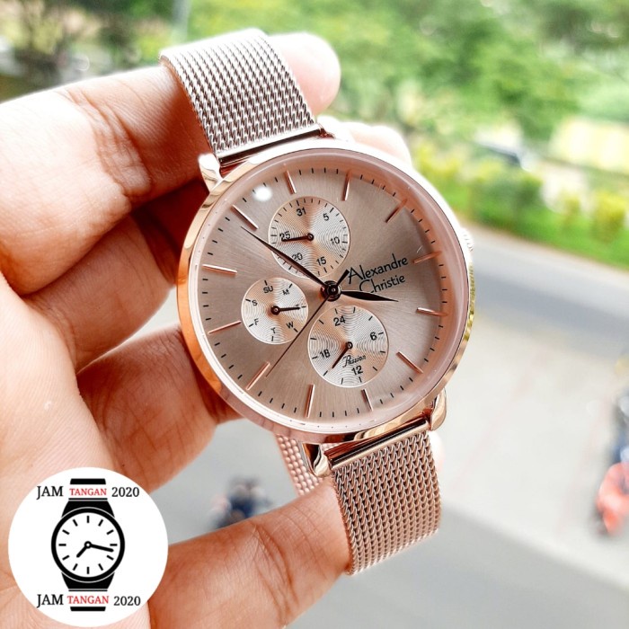 ✅New Ori Jam Tangan Wanita Alexander Christie Original Ac 2916 Rosegold Ac2916 Bisa Gojek