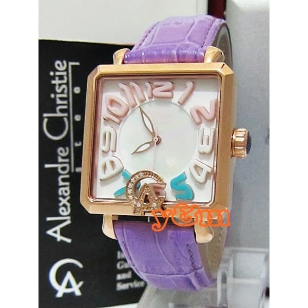 ✅New Ori Jam Tangan Wanita Alexandre Christie Original Ac 2392 Lh Dr Lpprg Berkualitas