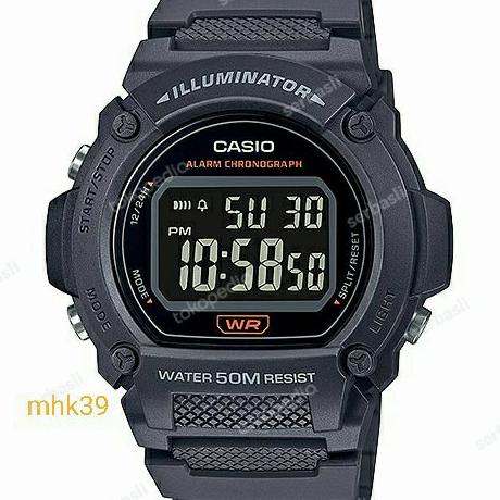 Jam Tangan Casio W219H W-219H-2 Original