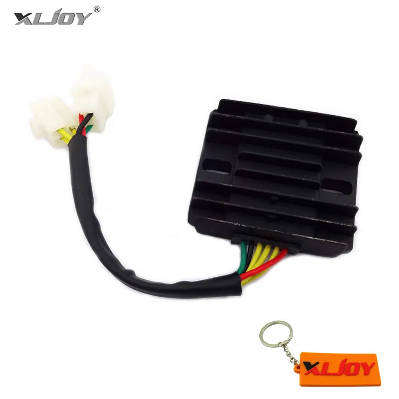 ❤Performance 12V 6 Wires 6 cables DC Black Voltage Regulator Rectifier For GY6 150cc 200cc 250cc ATV