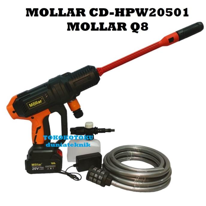 Jet Cleaner Cordless Mollar Q8 Baterai 20v / Mollar CD-HPW20501