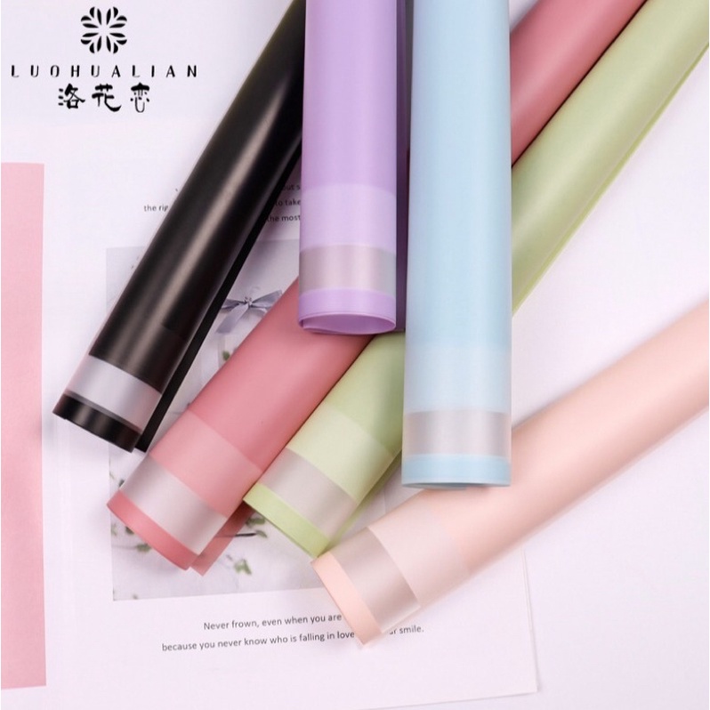 

cellophane isi 20 lembar kertas buket (elegant frame matte)