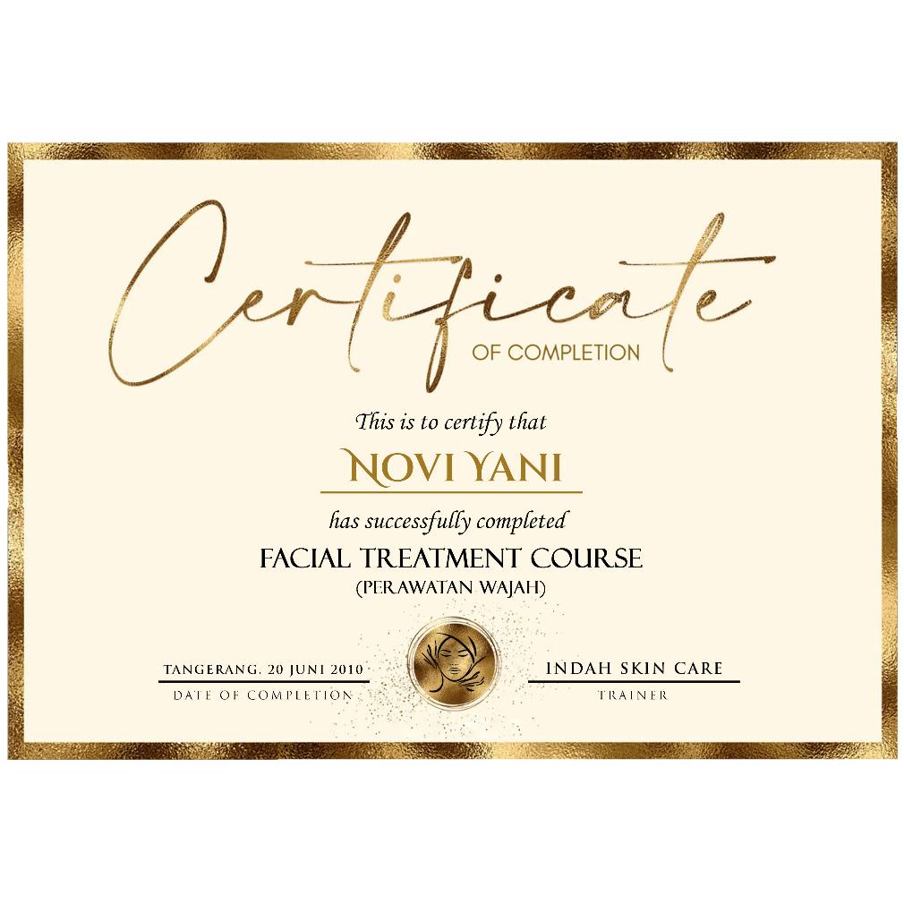 

Cod - mp72 d Sertifikat Kursus Kecantikan Facial Treatment Makeup Artist MUA Custom ,.